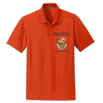 Funny Thanksgiving Native American 8 Dry Zone Grid Polo