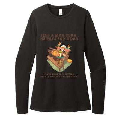 Funny Thanksgiving Native American 8 Womens CVC Long Sleeve Shirt