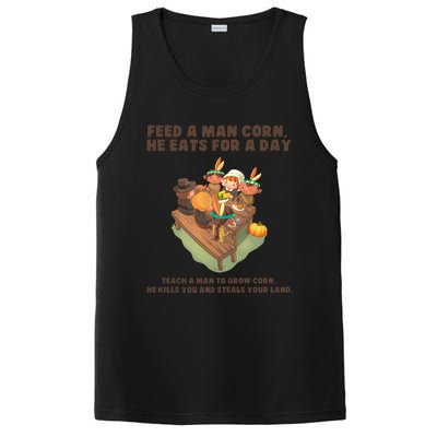 Funny Thanksgiving Native American 8 PosiCharge Competitor Tank