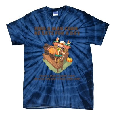 Funny Thanksgiving Native American 8 Tie-Dye T-Shirt