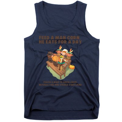 Funny Thanksgiving Native American 8 Tank Top