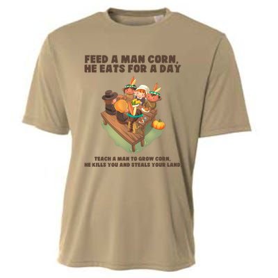 Funny Thanksgiving Native American 8 Cooling Performance Crew T-Shirt