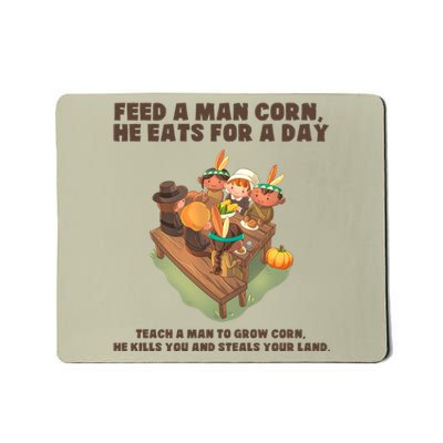 Funny Thanksgiving Native American 8 Mousepad