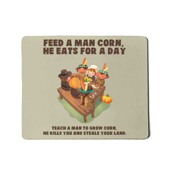 Funny Thanksgiving Native American 8 Mousepad