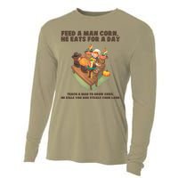 Funny Thanksgiving Native American 8 Cooling Performance Long Sleeve Crew