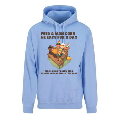 Funny Thanksgiving Native American 8 Unisex Surf Hoodie