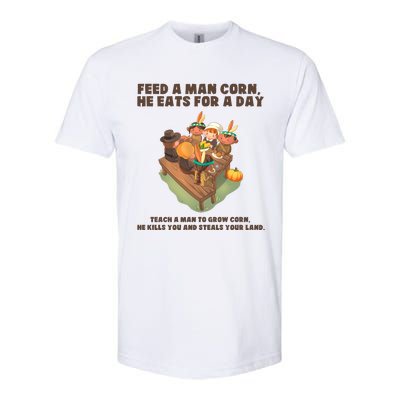 Funny Thanksgiving Native American 8 Softstyle CVC T-Shirt