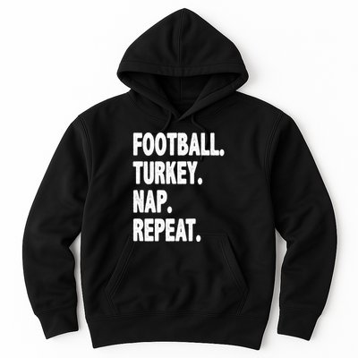 Football Turkey Nap Repeat Hoodie