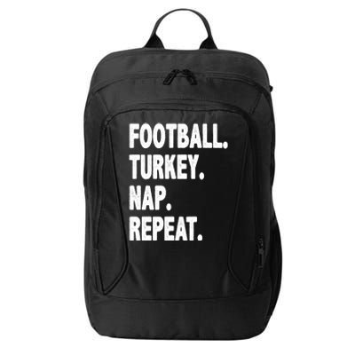 Football Turkey Nap Repeat City Backpack