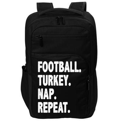 Football Turkey Nap Repeat Impact Tech Backpack