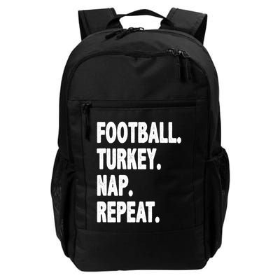 Football Turkey Nap Repeat Backpack