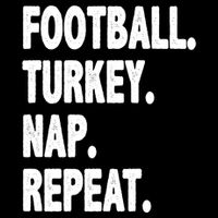 Football Turkey Nap Repeat 7-Panel Snapback Hat