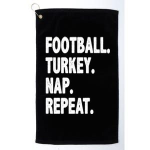 Football Turkey Nap Repeat Platinum Collection Golf Towel