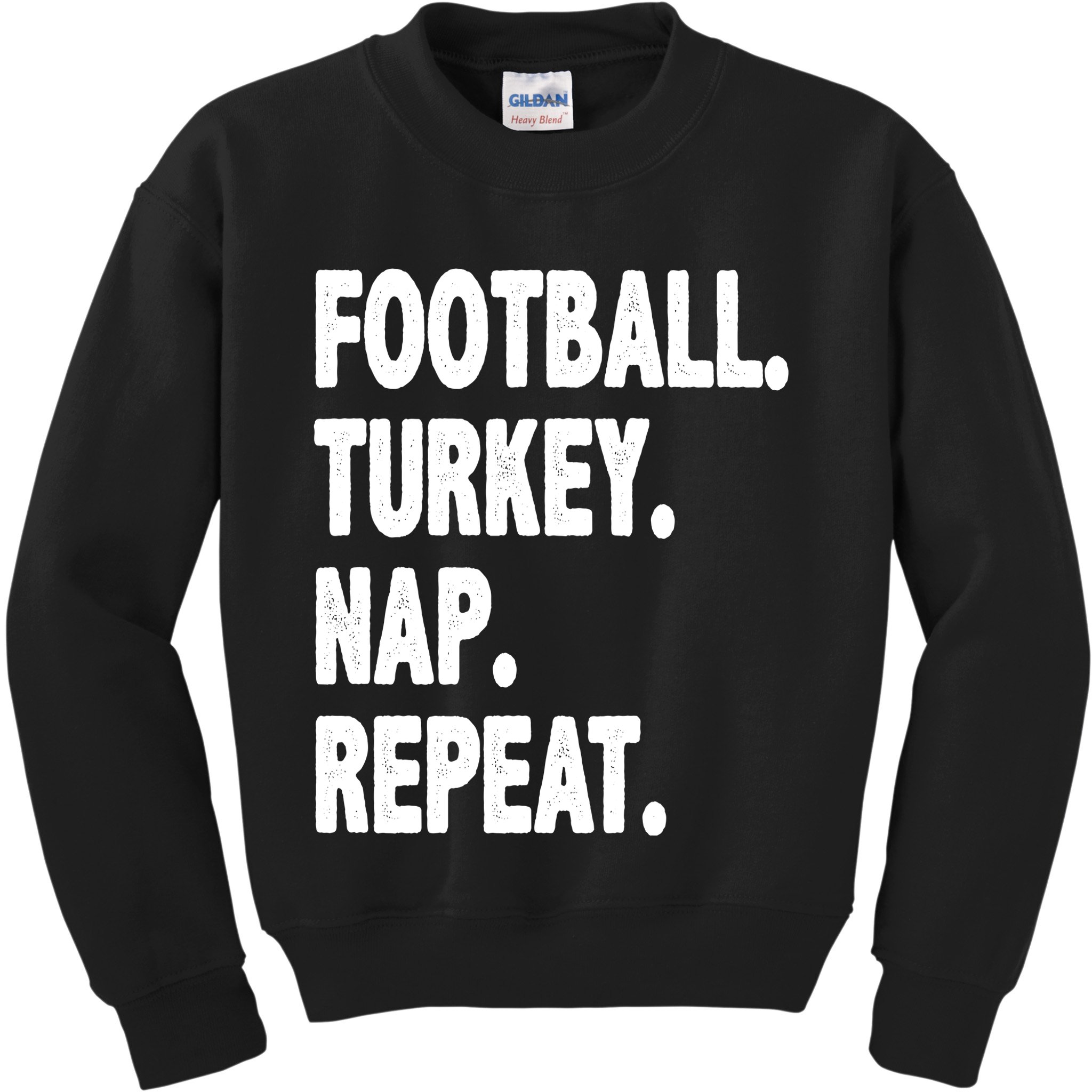 Football Turkey Nap Repeat Kids Sweatshirt