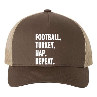 Football Turkey Nap Repeat Yupoong Adult 5-Panel Trucker Hat