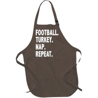 Football Turkey Nap Repeat Full-Length Apron With Pockets