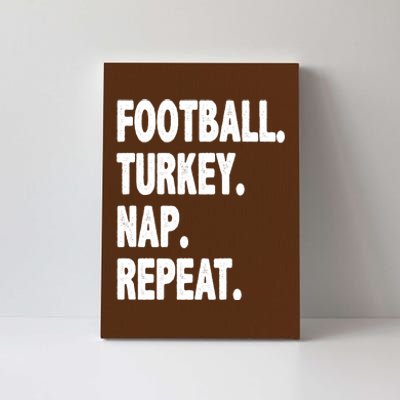 Football Turkey Nap Repeat Canvas