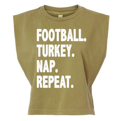 Football Turkey Nap Repeat Garment-Dyed Women's Muscle Tee