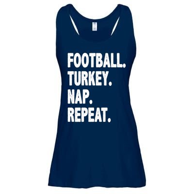 Football Turkey Nap Repeat Ladies Essential Flowy Tank