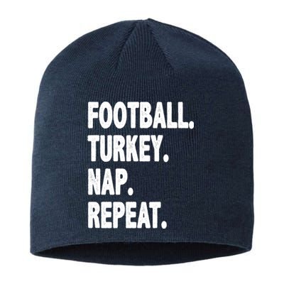 Football Turkey Nap Repeat Sustainable Beanie