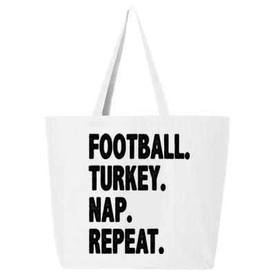 Football Turkey Nap Repeat 25L Jumbo Tote