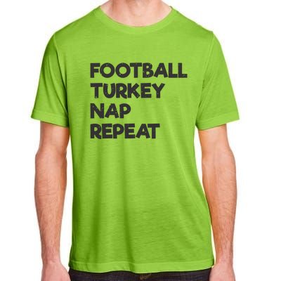 Football Turkey Nap Repeat Adult ChromaSoft Performance T-Shirt