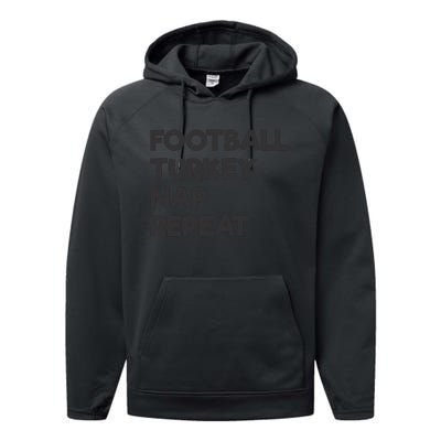 Football Turkey Nap Repeat Performance Fleece Hoodie