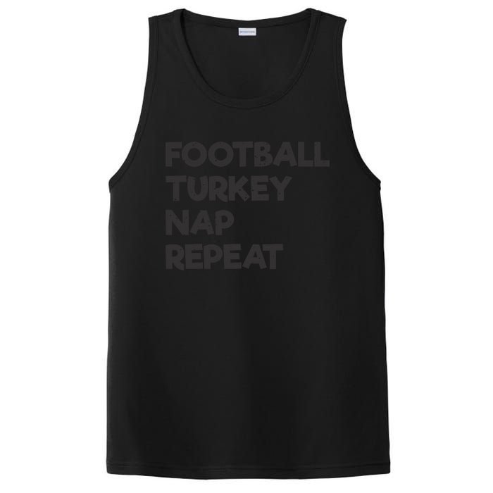 Football Turkey Nap Repeat PosiCharge Competitor Tank