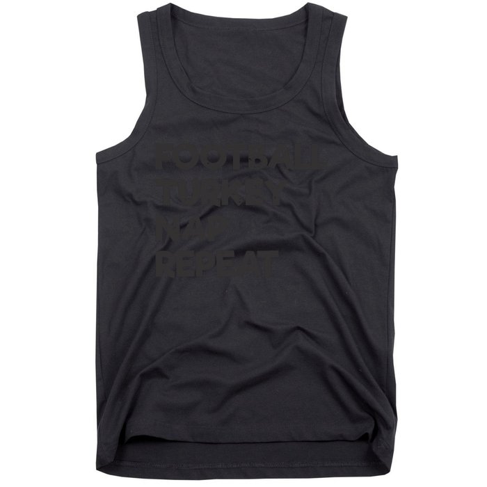 Football Turkey Nap Repeat Tank Top