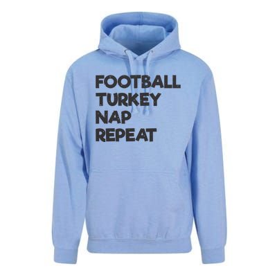 Football Turkey Nap Repeat Unisex Surf Hoodie