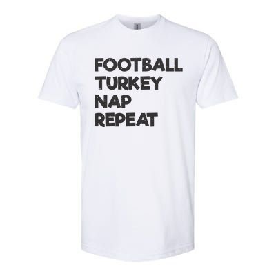 Football Turkey Nap Repeat Softstyle CVC T-Shirt