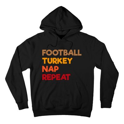 Football Turkey Nap Repeat Hoodie