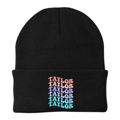 Funny Taylor name groovy colourful love i love Ts Taylor Beanie