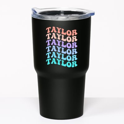 Funny Taylor name groovy colourful love i love Ts Taylor Tumbler