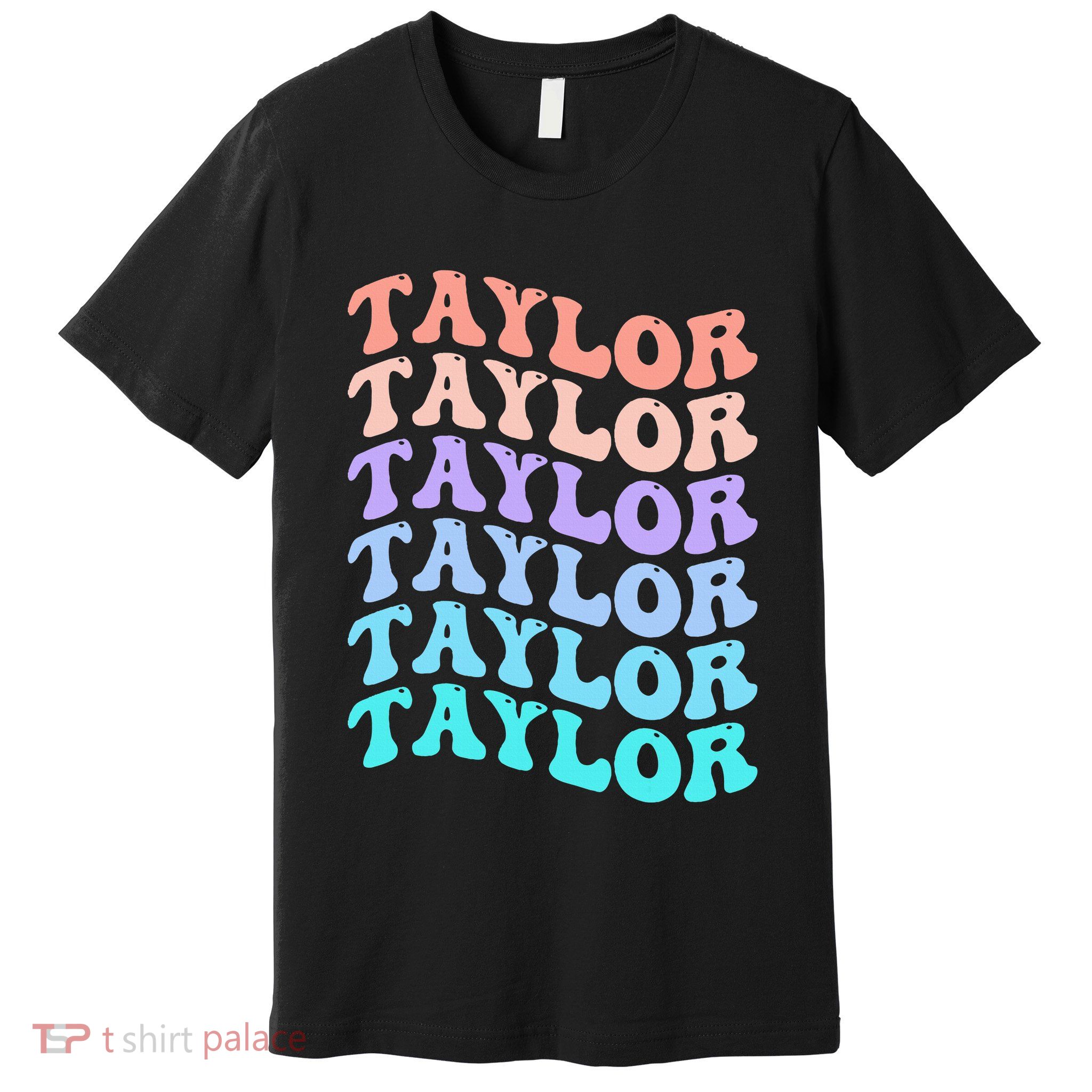 Funny Taylor name groovy colourful love i love Ts Taylor Premium T-Shirt