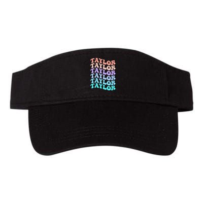 Funny Taylor name groovy colourful love i love Ts Taylor Visor