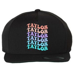 Funny Taylor name groovy colourful love i love Ts Taylor Wool Snapback Cap