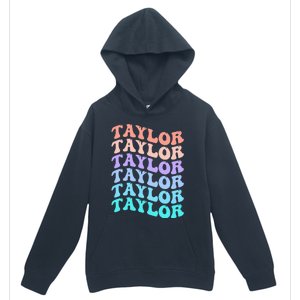 Funny Taylor name groovy colourful love i love Ts Taylor Urban Pullover Hoodie