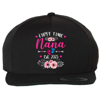 First Time Nana 2025 Mother's Day Soon To Be Mom Pregnancy  Wool Snapback Cap