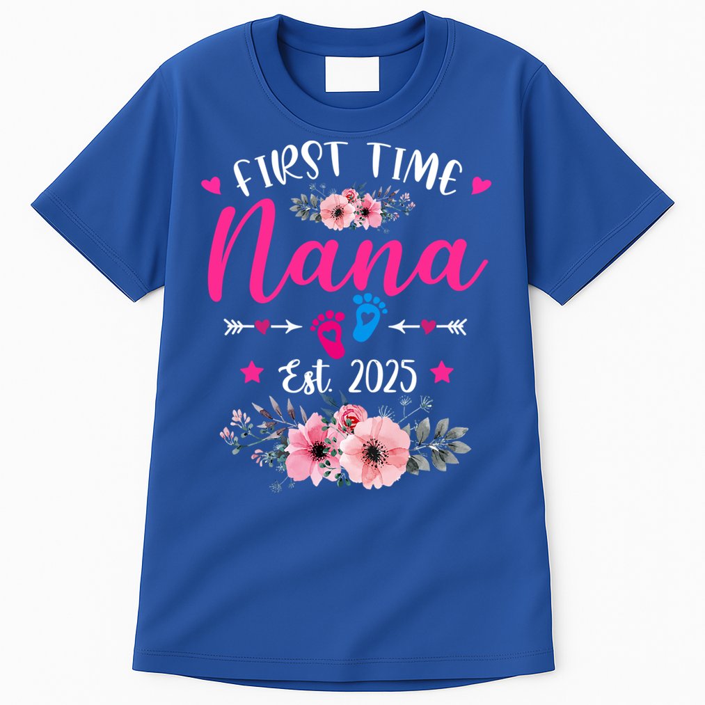 First Time Nana 2025 Mother's Day Soon To Be Mom Pregnancy  Tall T-Shirt