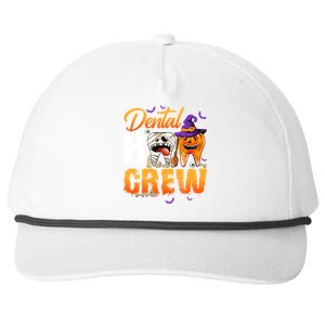 Funny Trick Or Th Dental Boo Crew Happy Halloween Day Gift Snapback Five-Panel Rope Hat