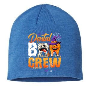 Funny Trick Or Th Dental Boo Crew Happy Halloween Day Gift Sustainable Beanie