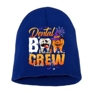 Funny Trick Or Th Dental Boo Crew Happy Halloween Day Gift Short Acrylic Beanie