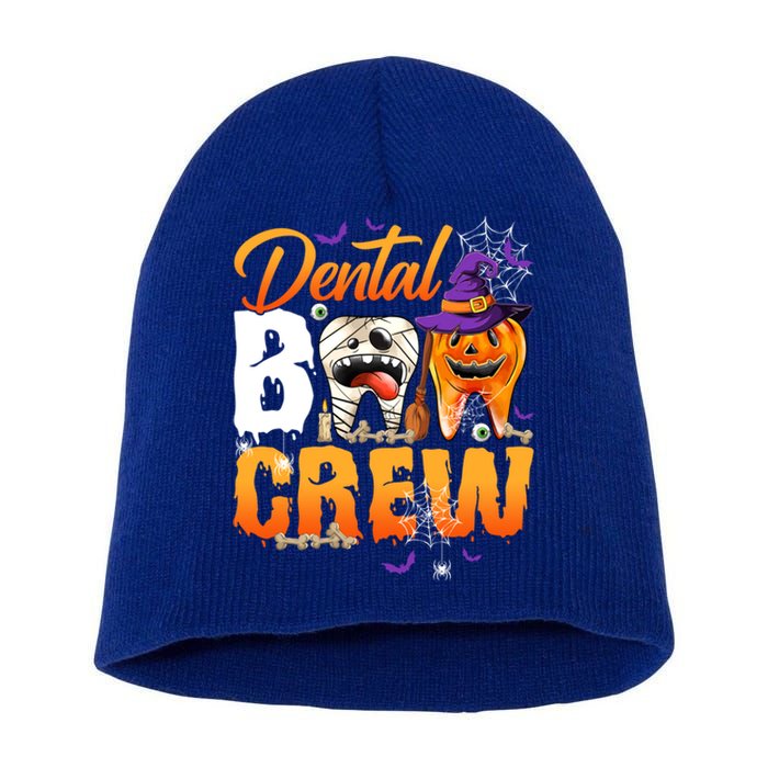 Funny Trick Or Th Dental Boo Crew Happy Halloween Day Gift Short Acrylic Beanie