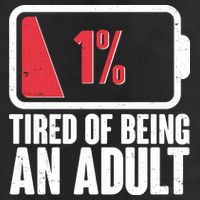 Funny Tired Of Being An Adult Low Battery Adult Drive Performance Visor