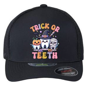 Funny Trick Or Th Halloween Dental Hygienist Or Assistant Cool Gift Flexfit Unipanel Trucker Cap