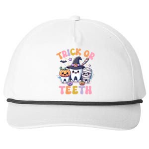 Funny Trick Or Th Halloween Dental Hygienist Or Assistant Cool Gift Snapback Five-Panel Rope Hat