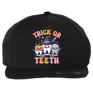 Funny Trick Or Th Halloween Dental Hygienist Or Assistant Cool Gift Wool Snapback Cap