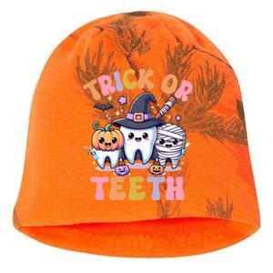 Funny Trick Or Th Halloween Dental Hygienist Or Assistant Cool Gift Kati - Camo Knit Beanie