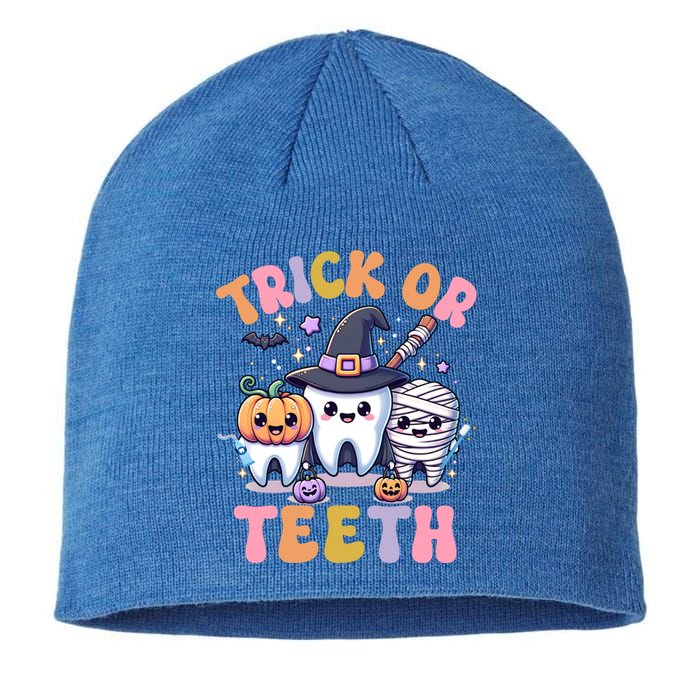 Funny Trick Or Th Halloween Dental Hygienist Or Assistant Cool Gift Sustainable Beanie